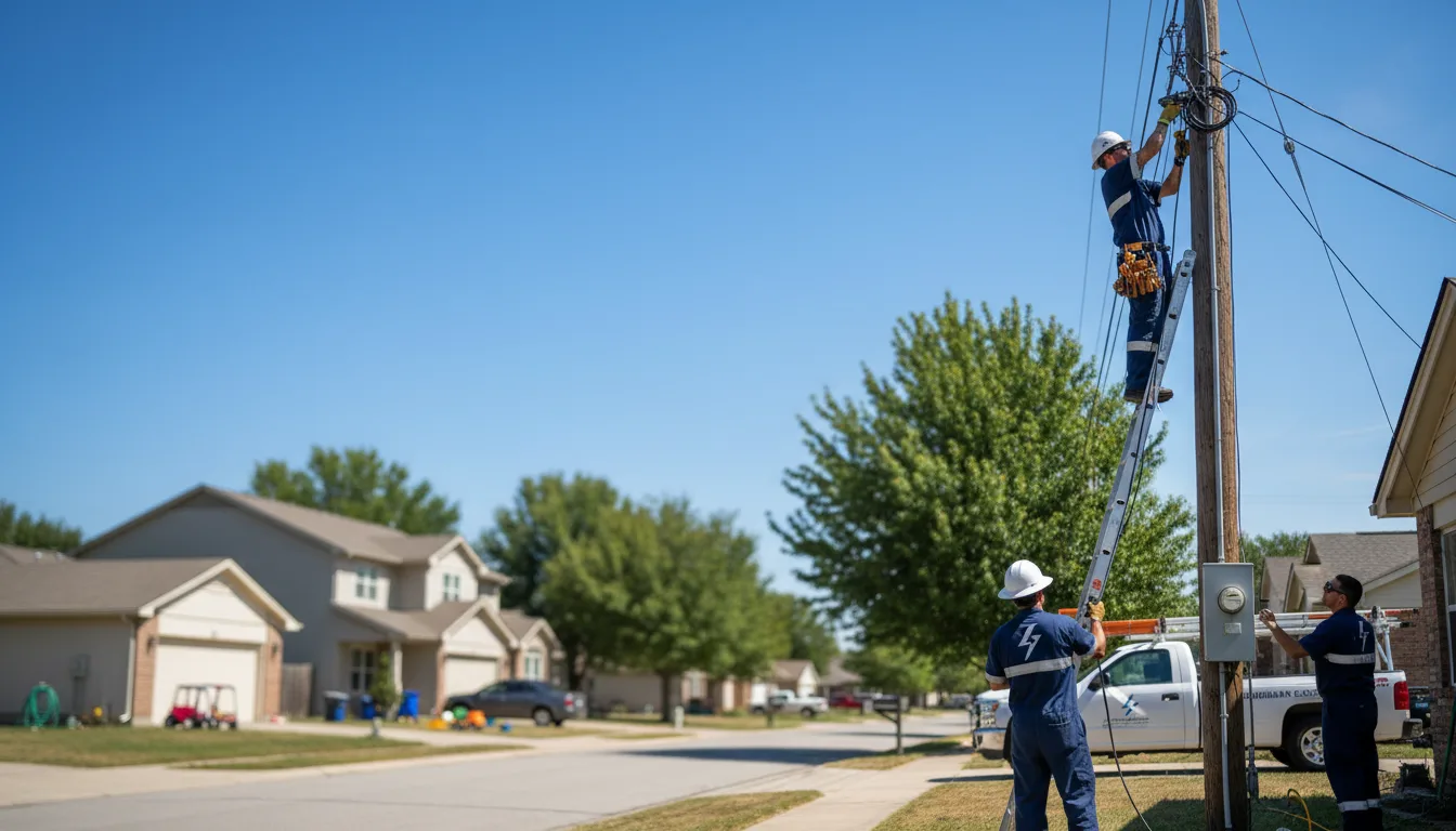 Residential electrician providing installation services in Estherwood, LA